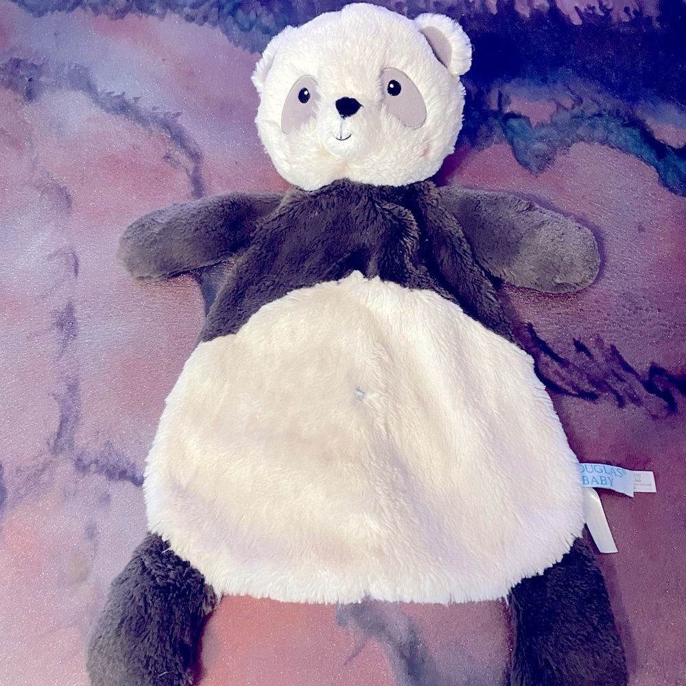 Douglas Baby Panda Bear Cuddle Toys Lovey Soft Plush Baby Blanket Toy